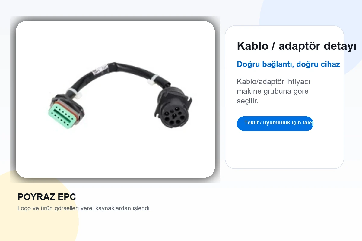 Diagnostik kablo ve adaptör ürün detayı